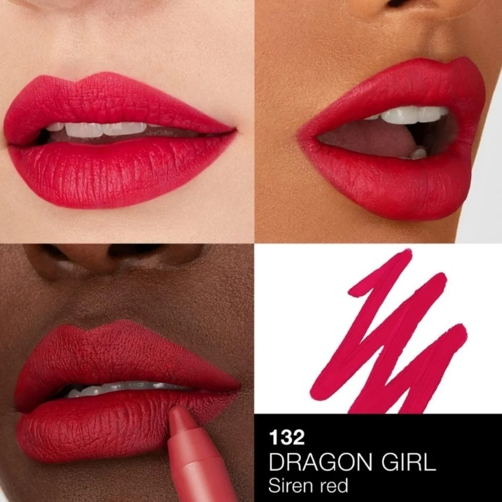 Nars Powermatte High Intensity Lip Pencil: Dragon Girl (Vivid Siren Red), NIB
